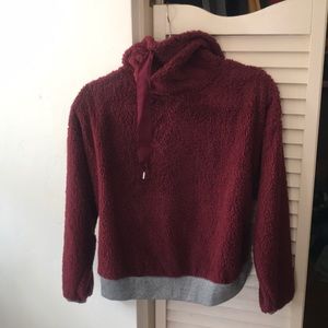 ‼️MUST GO Maroon fuzzy sweater